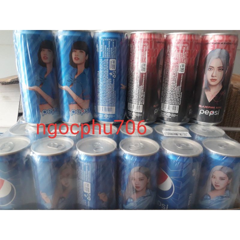 [ FULL VER HỒNG, xanh ] [ GRABEXPRESS GIAO NGAY ]Pepsi x Blackpink ver Hồng và xanh