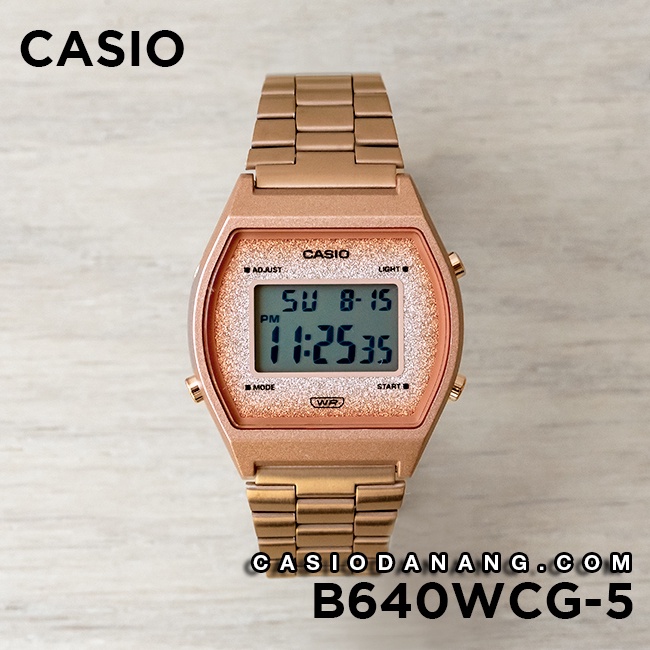 Đồng hồ nữ dây kim loại Casio chính hãng Anh Khuê B640WCG-5DF (35mm)
