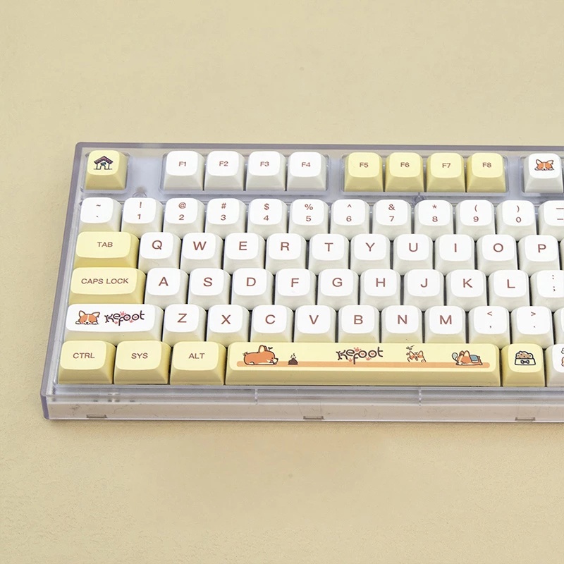 138 Keys PBT XDA Keycap Phím Lắp Cho Bàn Phím Cơ Keycaps