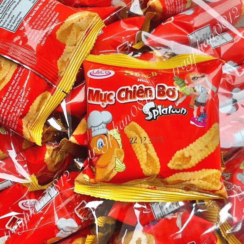 Bich 50 Gói Snack Mực Chiên Bơ ❤️ FREESHIP ❤️ Bim Bim Mực Chiên Bơ Giòn Ngon - Date Mới