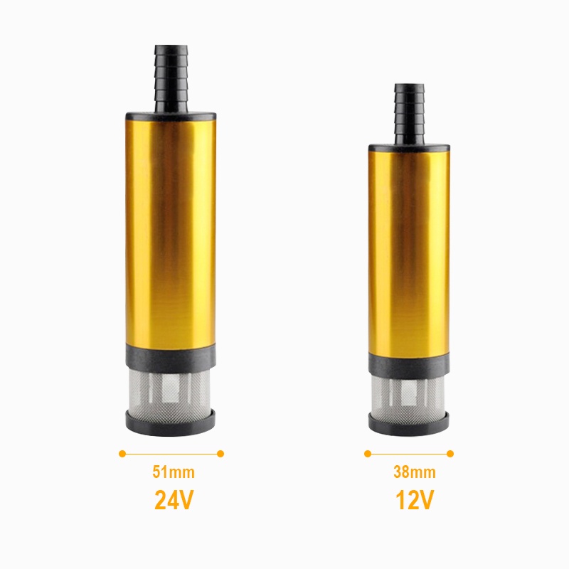 Bơm Nhiên Liệu Bằng Hợp Kim Nhôm 38mm 51mm 12V 24V 12L/Phút