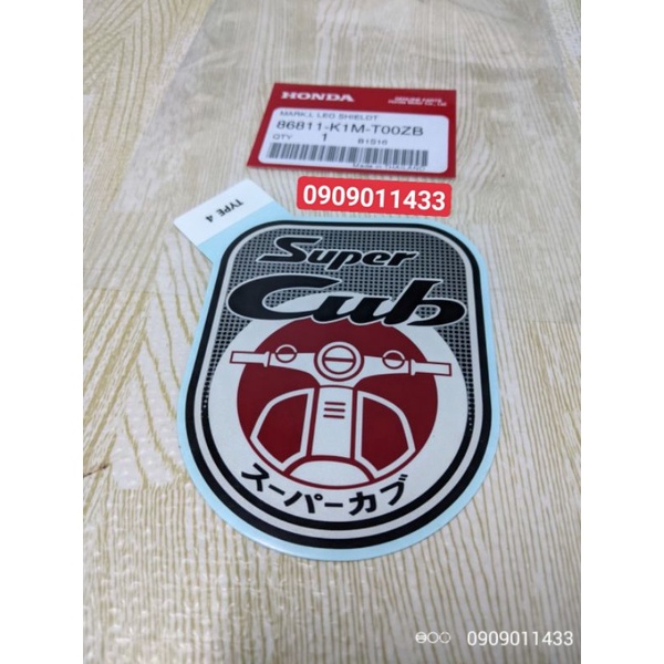 Tem bửng Super Cub 2021 Honda Thailand