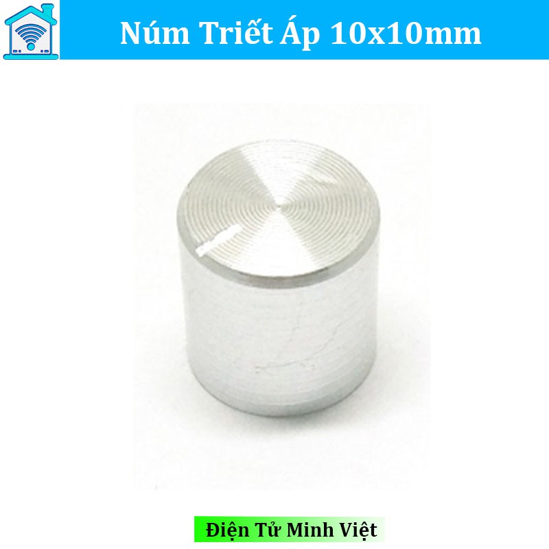 Núm Trết Áp Mạ Bạc 10MM Giá Rẻ