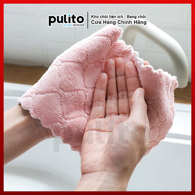 Combo khăn lau bếp đa năng kèm móc dán tường siêu dính chịu lực | BigBuy360 - bigbuy360.vn