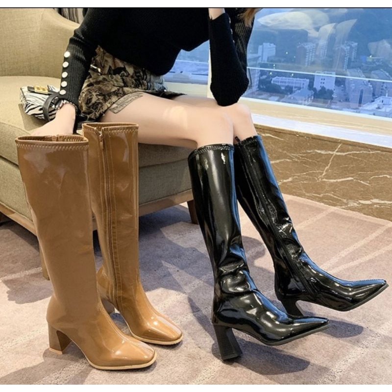 Bốt đùi nữ cao cổ gót 7cm giày boot nữ hot trend 2021 | BigBuy360 - bigbuy360.vn