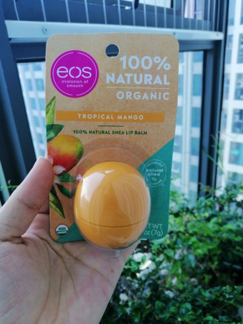 [AUTH USA] Son dưỡng trứng EOS Natural & Organic Shea Lip Balm Mỹ