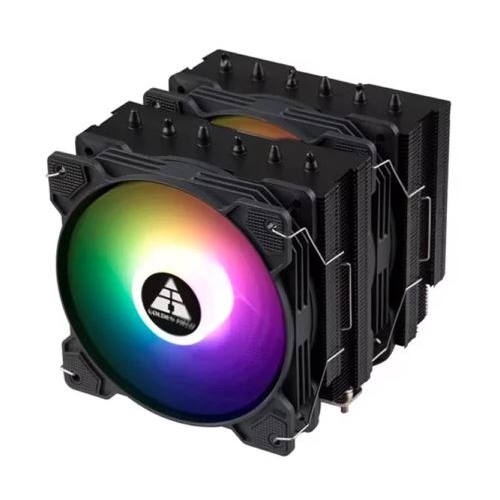Tản nhiệt khí CPU Golden Field Wind Black 2 Fan Led ARGB Sync - Hàng chính hãng