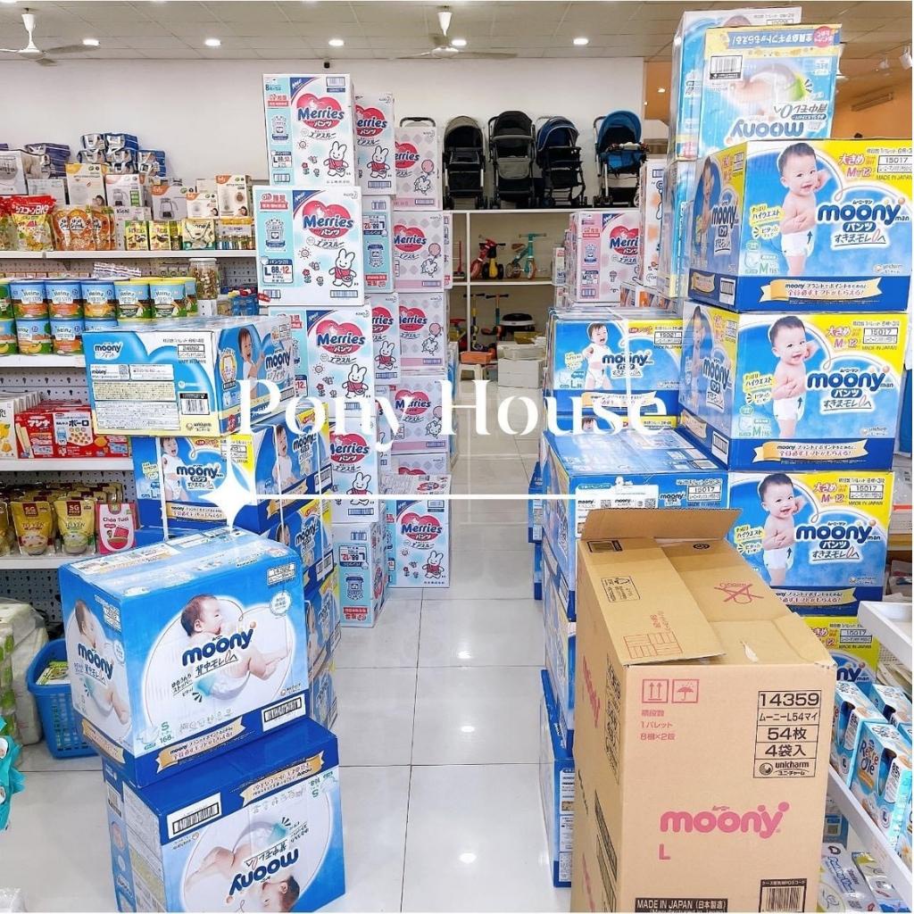 Bỉm Moony Xanh Nhật tã quần/dán NB96,S90,M68,M64,L58,L50boy,L50girl,XL44boy,XL44girl- XXL30Girl,XXL30 boy