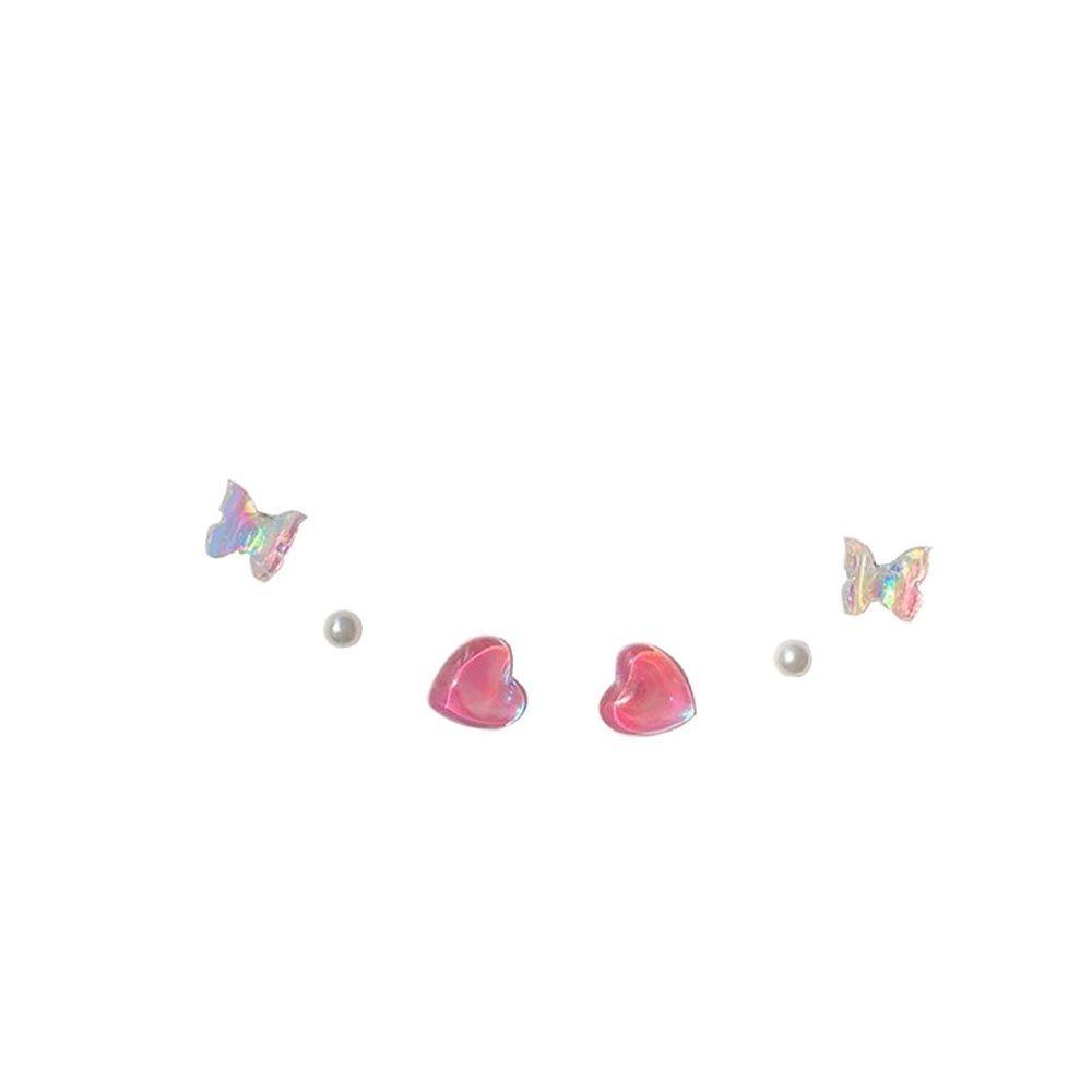 1 Bông Tai Hình Trái Tim / Bướm Vintage Thời Trang Cho Nữ