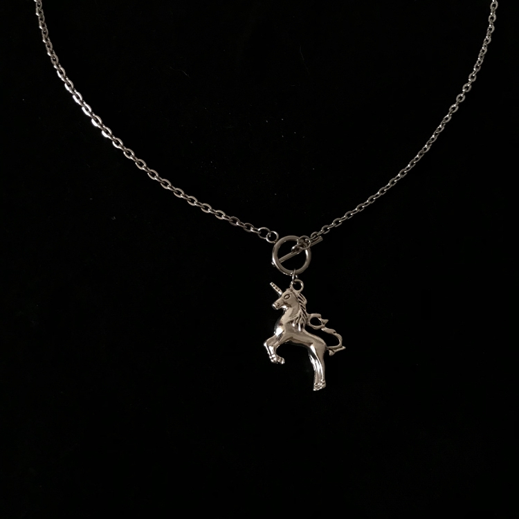 Dây chuyền họa tiết kì lân độc đáo thời trang phong cách hip hop cho cặp đôi