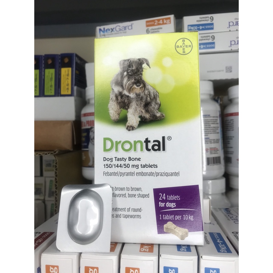Dron//tal ( 1 viên ) tẩy zun sán trên chó