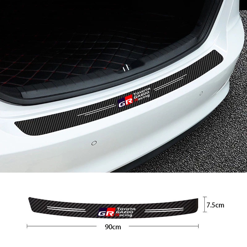 Miếng Dán Da Sợi carbon Dày Dặn Bảo Vệ Cửa Xe Hơi Toyota GR VIos Yaris Corolla Innova Cross Wish Revo CHR Avanza Fortuner Rush