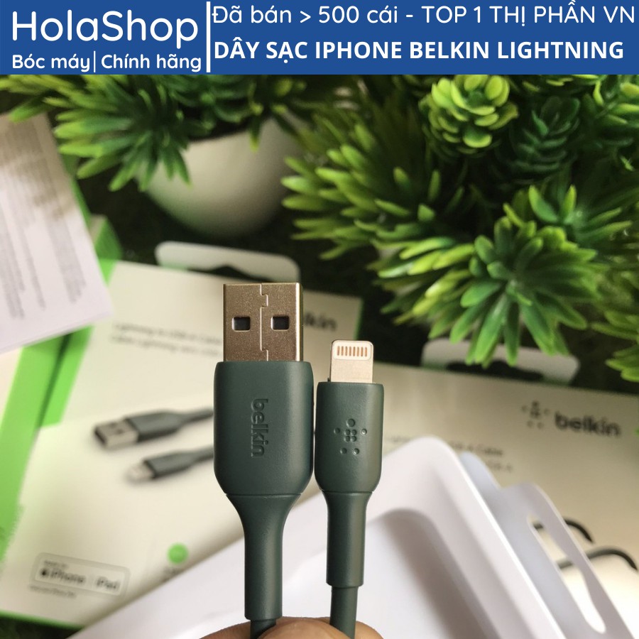 Dây sạc iphone Belkin MFI sạc nhanh chính hãng của mỹ, dài 1m cho IPhone 6 7 8 plus X XS Max 11 Pro Max