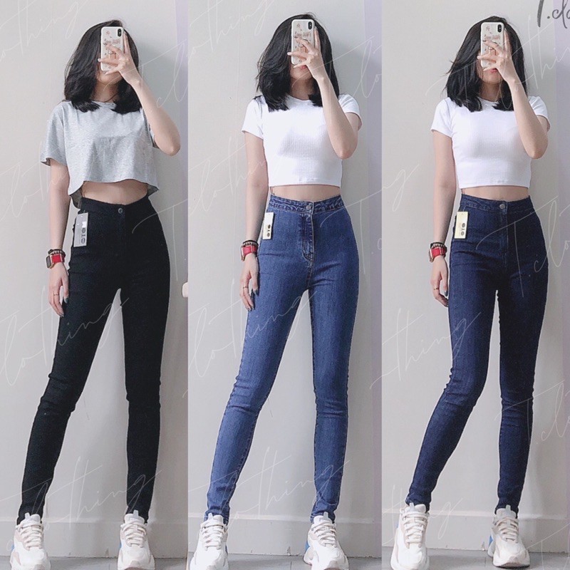 Quần Skinny Jean cạp liền lưng siêu cao [ẢNH CHÍNH CHỦ] | BigBuy360 - bigbuy360.vn