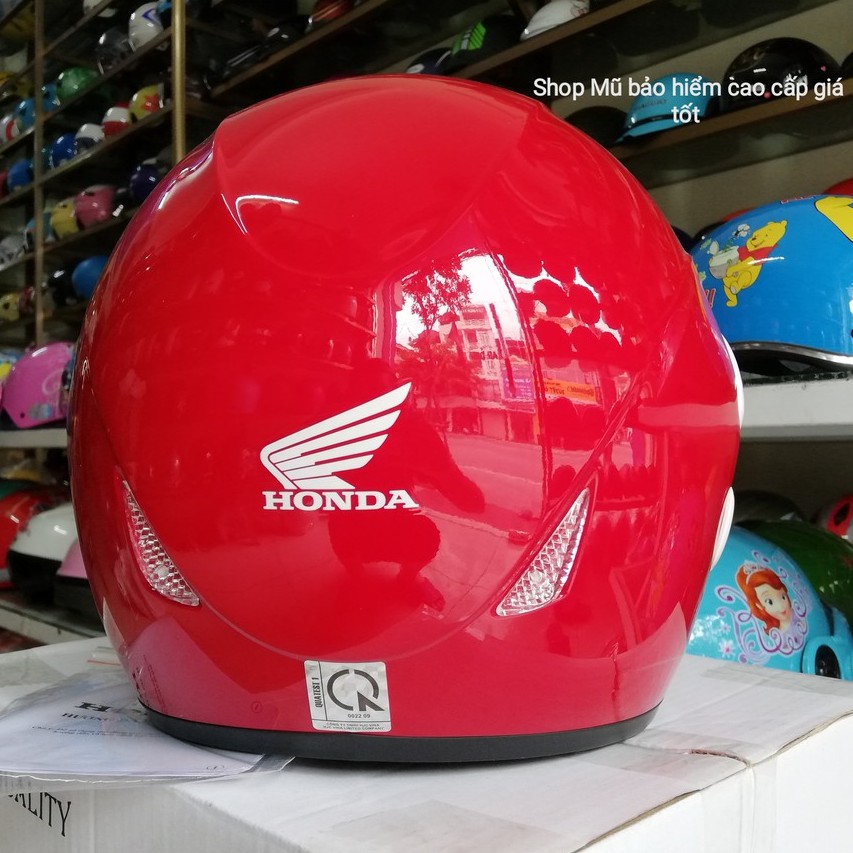 [CHÍNH HÃNG] Mũ bảo hiểm HONDA cả đầu (màu đỏ)