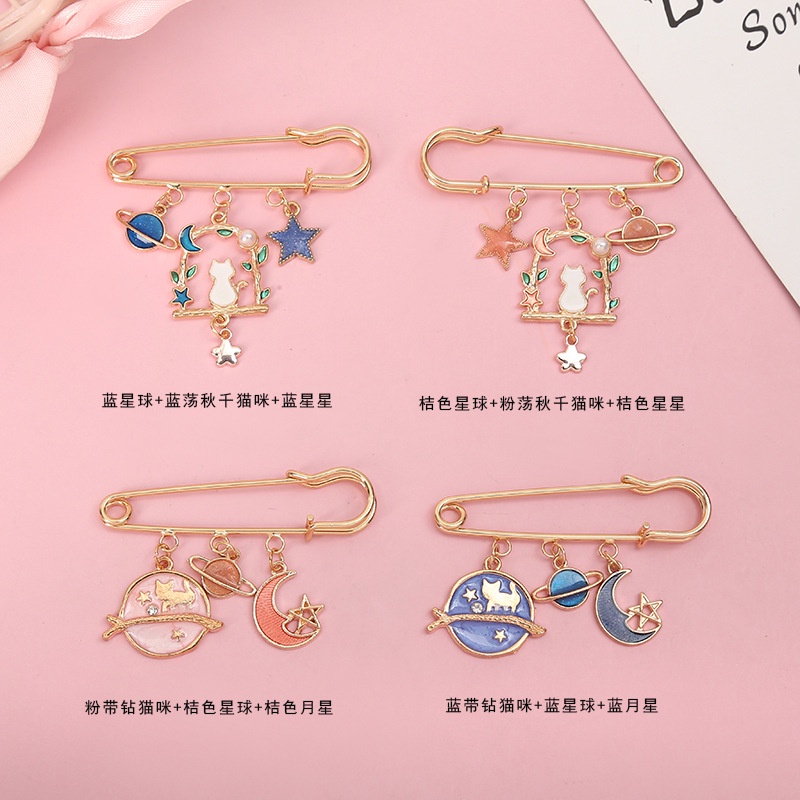 Dễ Thương Ghim Cài Áo Hình Mèo Đáng Yêu