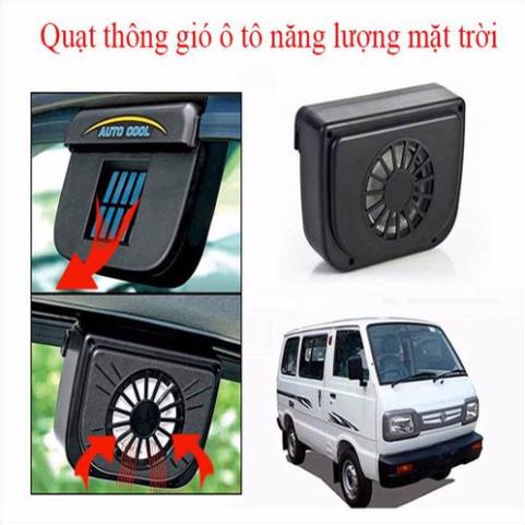 Quạt thông gió ô tô năng lượng mặt trời Auto Fan (ĐEN)