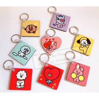 [ MUA 1 ĐƯỢC 2 ] Móc khóa gỗ  đủ character [ ẢNH THẬT ]