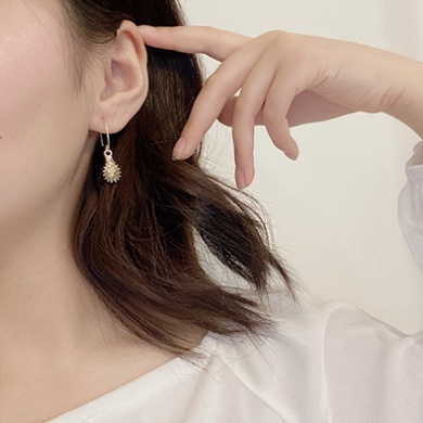 Bông Tai Mạ Bạc 925 Đính Ngọc Trai Phong Cách Âu Mỹ Sang Trọng Chất Lượng Cao