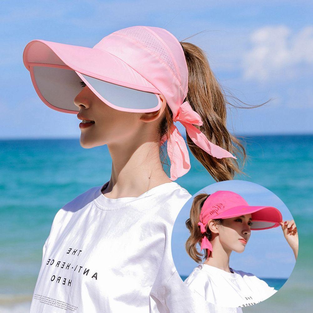 HS Mũ Lưỡi Trai Hở Chóp Chống Tia UV Khi Đi Xe Đạp