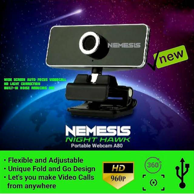 Webcam Hd Nyk Nemesis A80 | BigBuy360 - bigbuy360.vn