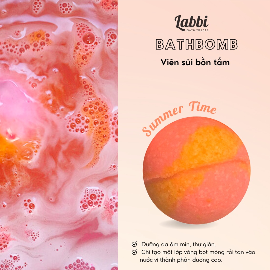 SUMMER TIME [Labbi] Bath bomb / Viên sủi bồn tắm / Bom tắm