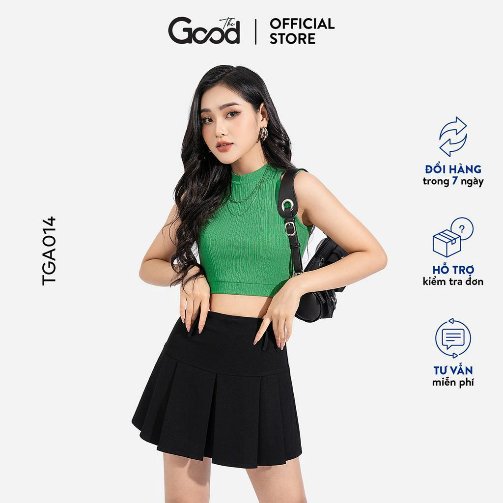 Áo Croptop Len Tăm Cut Out The Good/Tanktoppi Cutout