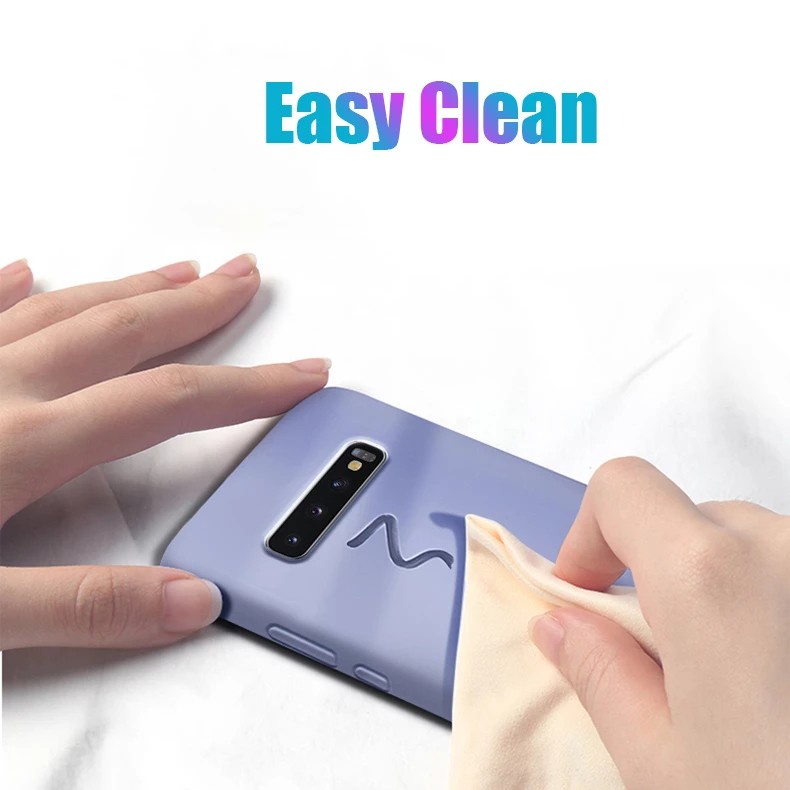Ốp điện thoại silicon mềm màu trơn dành cho For Samsung Galaxy S10 Plus 5G S10e