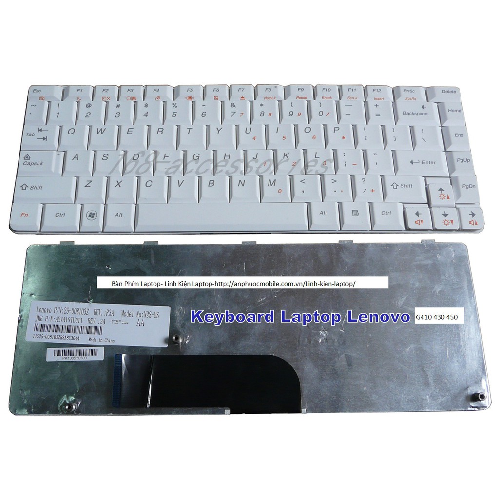 Bàn Phím Laptop Lenovo G410, G430, G450