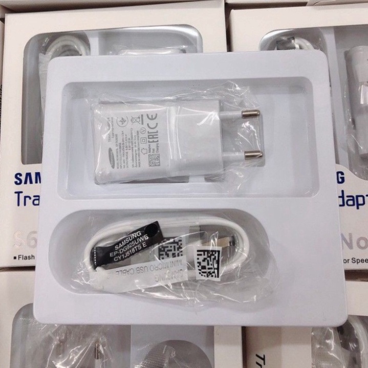 Sạc nhanh samsung, Bộ sạc nhanh samsung 18W  + cáp sạc micro-USB full hộp chính hãng - Bluetech