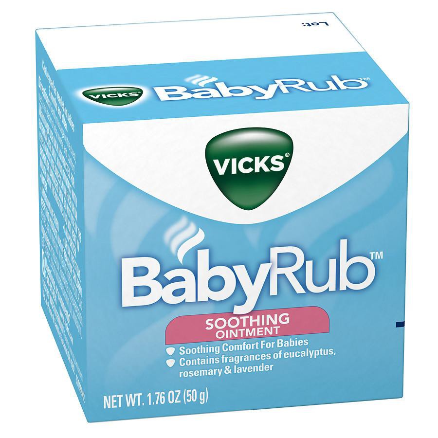 Kem bôi ấm ngực giảm ho cho bé Vicks Baby Rub (Mỹ)