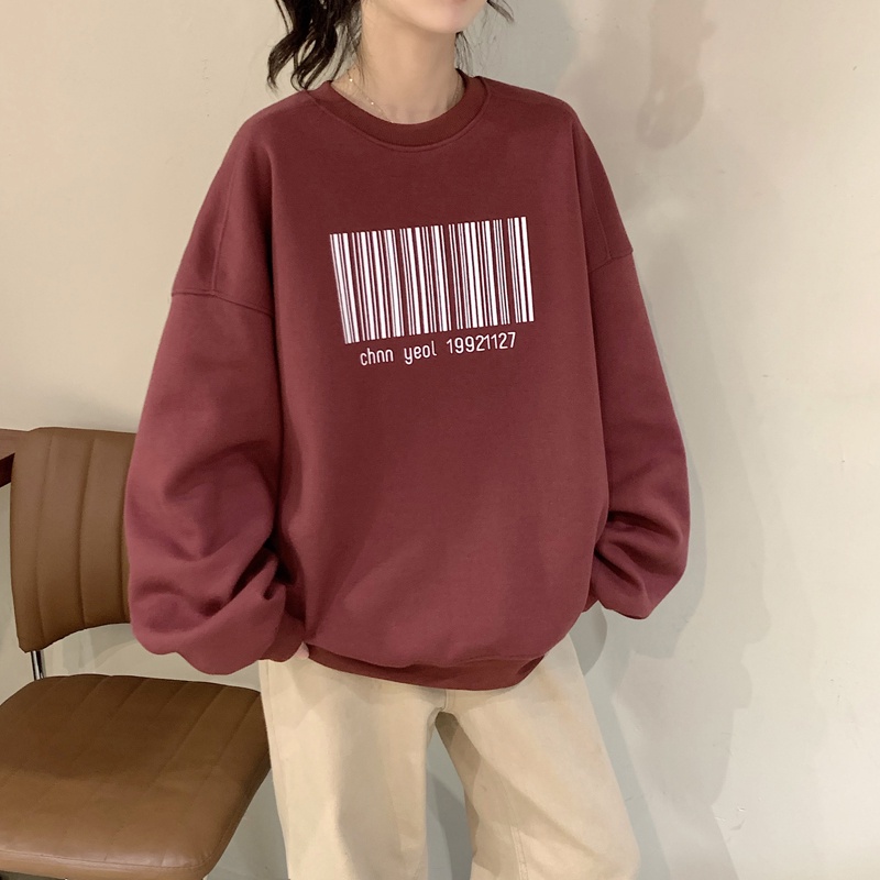 【Guimi】Áo Sweater In Họa Tiết Mới Thời Trang Thu Đông Cho Nữ | BigBuy360 - bigbuy360.vn