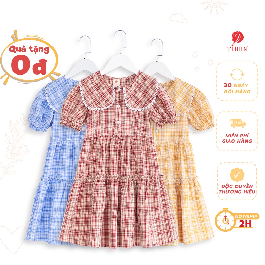 Váy Bé Gái TIHON Phong Cách Hàn Quốc Siêu Xinh VT0750232