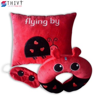 gối tựa lưng , gối kê cổ, bịt mắt