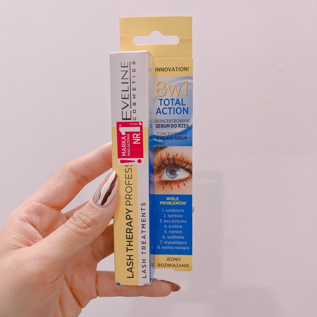 Tinh Chất Dưỡng Mi Eveline 8 in 1 Total Action Lash Therapy Professional 10ml