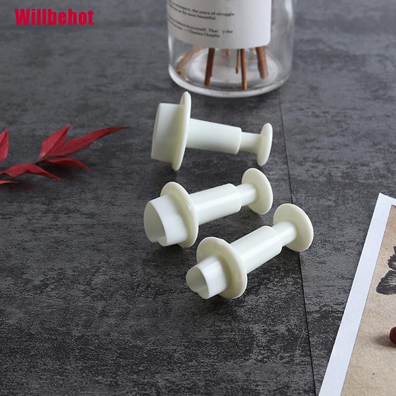 Bộ 3 Khuôn Làm Kem Trang Trí Hình Trái Tim