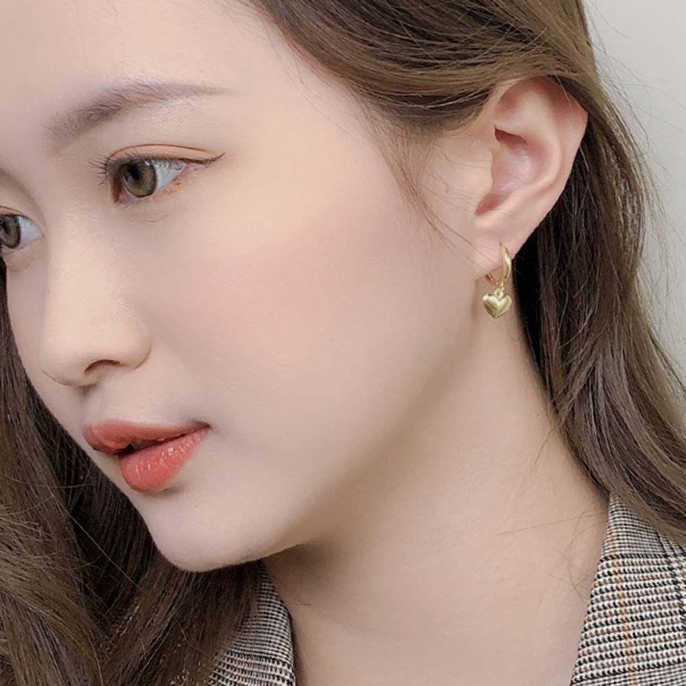 Bông Tai Dạng Vòng Hình Trái Tim Đơn Giản Thời Trang Cho Nữ|Túi Xách Màu Sắc Xinh Xắn Phong Cách Hàn Quốc Cho Nữ