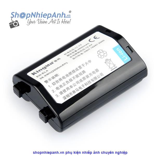 Pin Kingma cho Nikon EN-EL4, EN-EL4a, D2, D2H, D2Hs, D2X, D2Xs, D3, D3S, D3X, F6