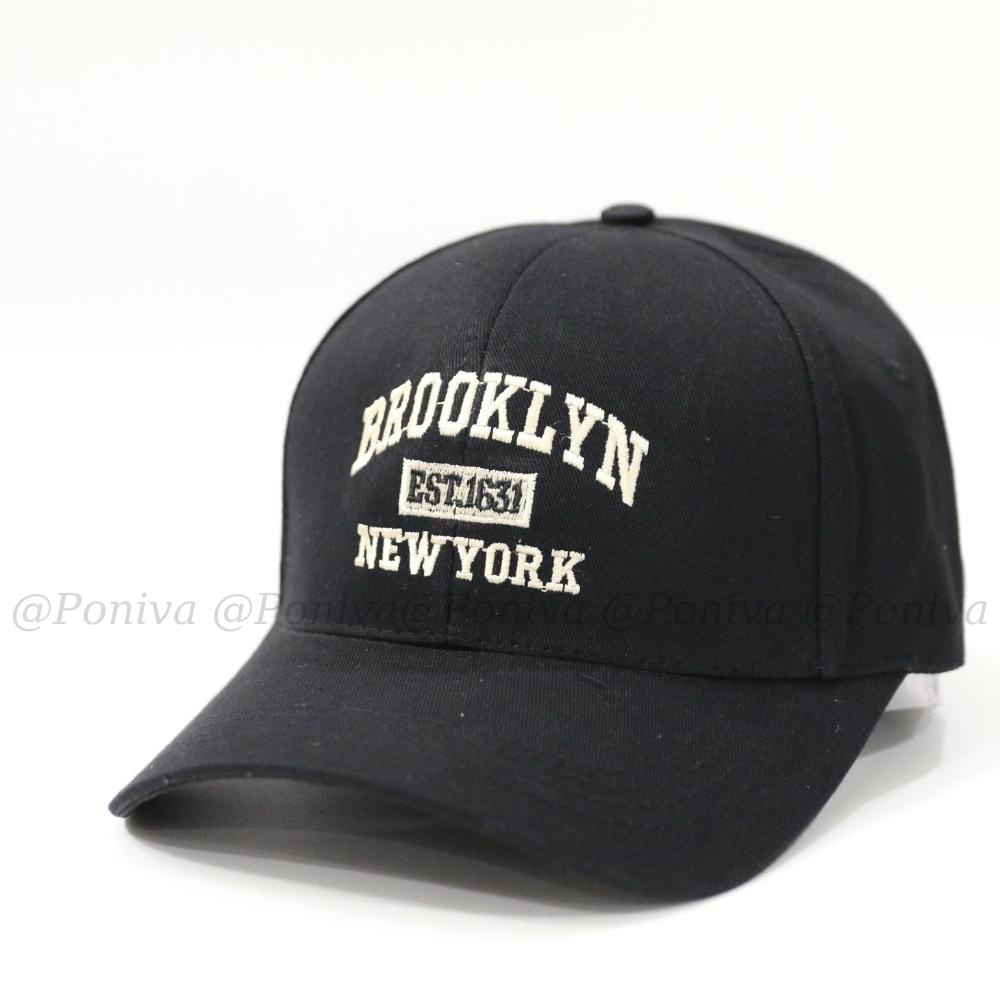 Mũ lưỡi trai ❤️ Nón kết thêu chữ BROOKLYN 1631 chất kaki cao cấp form unisex nam nữ phong cách Ulzzang PONIVA siêu hot