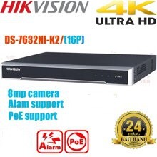 Đầu ghi hình camera IP 32 kênh HIKVISION DS-7632NI-K2/16P (chính hãng Hikvision Việt Nam)