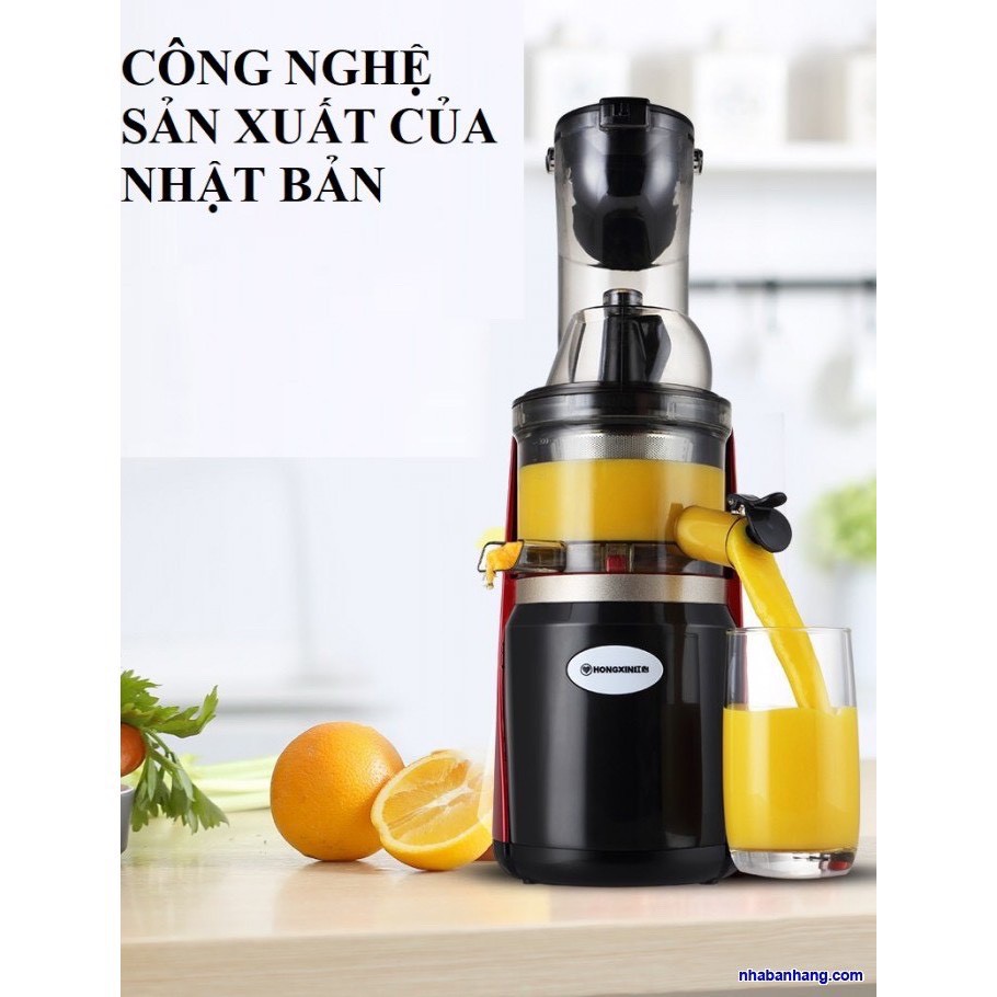 Máy ép, ép chậm cao cấp giá rẻ hoa quả HongXin RH313 mẫu mới hàng chuẩn chất lượng cao (Bảo Hàng 12 Tháng)