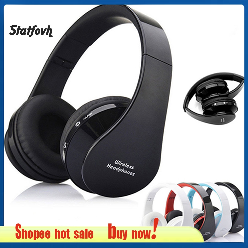 Tai nghe Bluetooth không dây âm thanh Stereo có thể gấp gọn cho iPhone Samsung PC