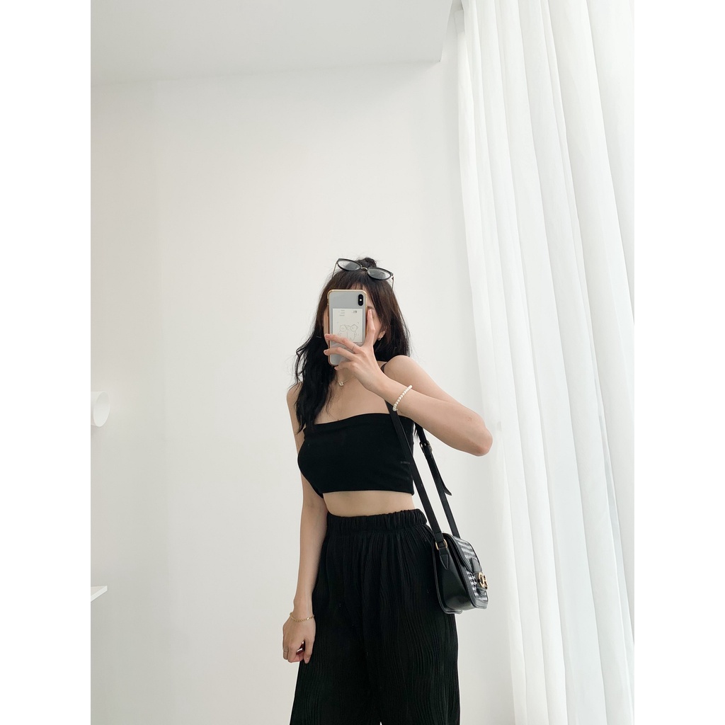 Áo ống quây thun trơn croptop A2225 SUSTORE