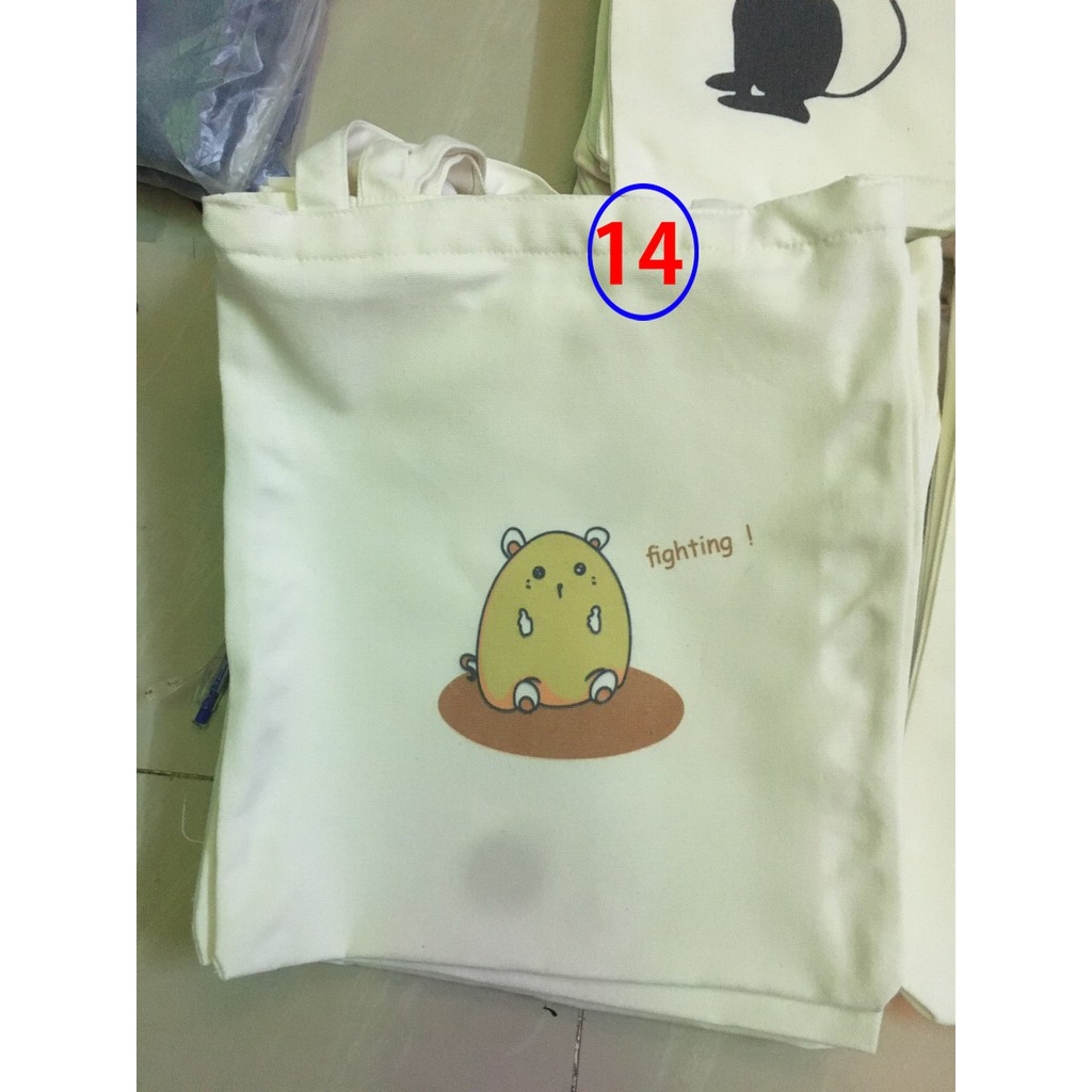 Túi tote vải đeo chéo Hàn Quốc đi học đi chơi ( NHẬN IN HÌNH THEO YÊU CẦU LÊN TÚI qua tin nhắn)