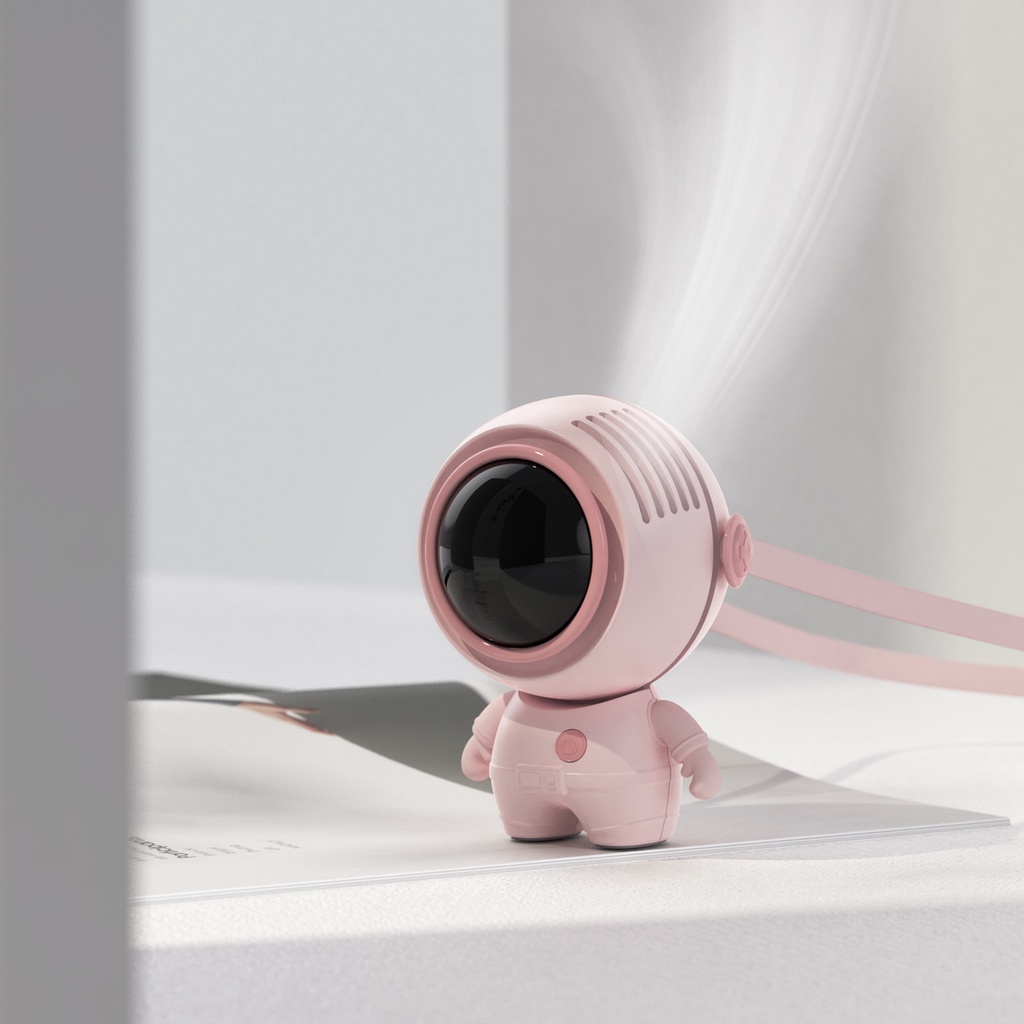 Quạt Đeo Cổ Cầm Tay để Bàn Mini Tích điện Hình Thú Cute Tiện Dụng đa Năng Pin Dung Lượng Cao