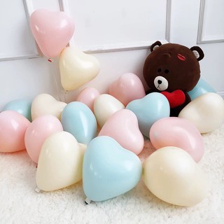 Bóng Bay Trái Tim PASTEL Size 10 inch (25cm) – Set 10/25/50 quả