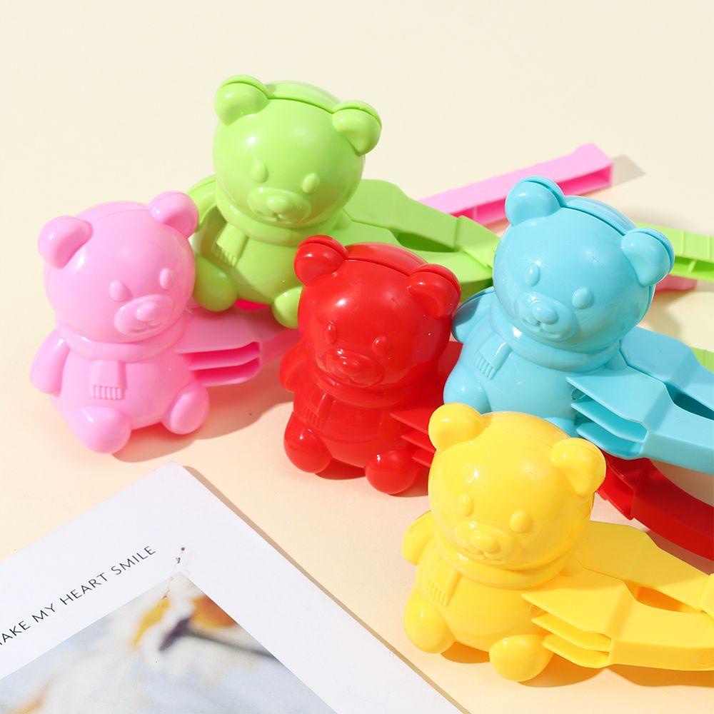 Bộ Đồ Chơi Bóng Tuyết Hình Gấu Vui Nhộn Cho Bé