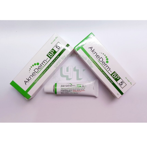 Kem chấm mụn bọc, mụn sưng đỏ, mụn mủ Aknederm BP5% 10g