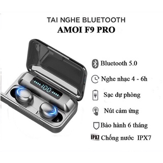 Tai Nghe Không Dây Nhét tai Bluetooth F9 PRO TWS Chuyên Gaming Dành cho Iphone và android.Full box