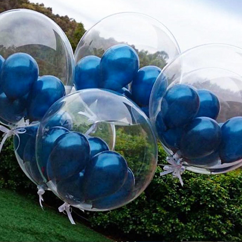 [HOT] Bóng Bay Bơm Hơi Helium Trong Suốt Không Nhăn Bobo Trang Trí Đám Cưới / Trang Trí Nhà Cửa